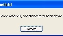 Hata Çözümü – Görev Yöneticisi Yöneticiniz Tarafından Devre Dışı Bırakıldı