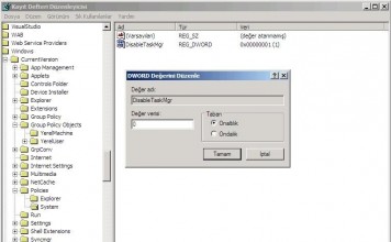 Ctrl+Alt+Del Çalışmıyor